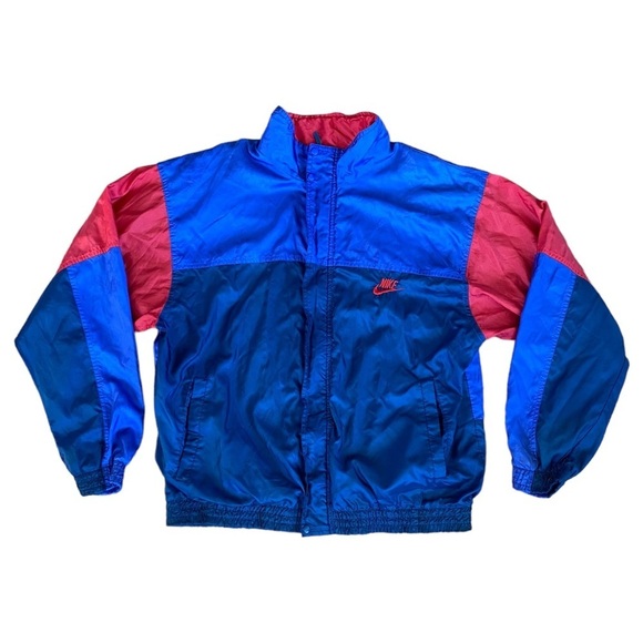 VNTG 80s NIKE COLORBLOCK WINDBREAKER FULL ZIP IN ABSOLUTELY AMAZING CONDITION - Picture 5 of 10